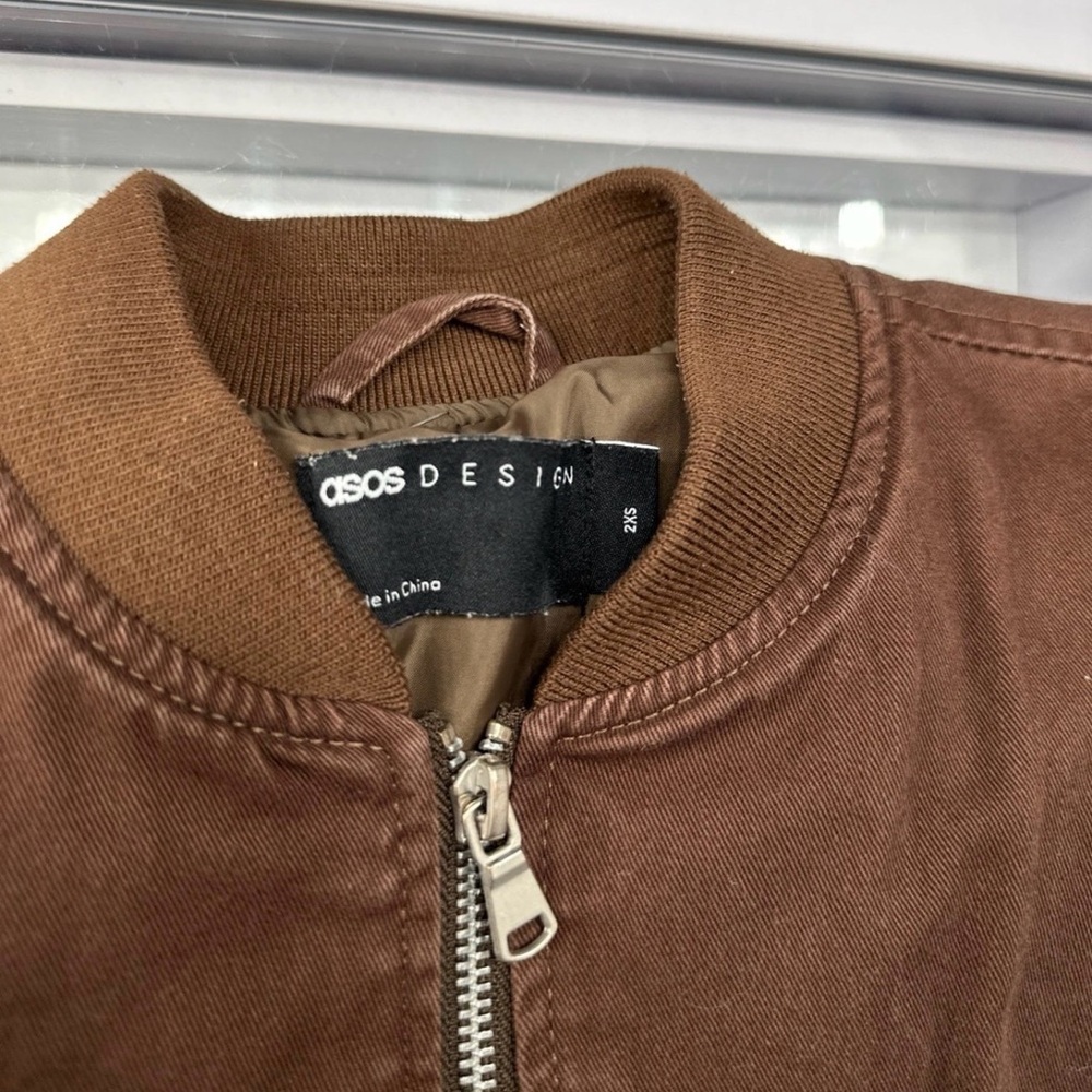 ASOS design bomber jacket brown - Picture 3 of 12